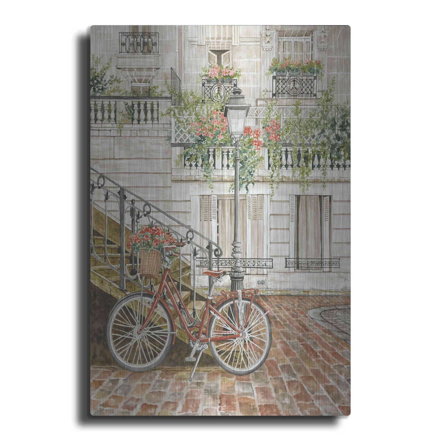 Luxe Metal Art 'Cobblestone Charm' by Cindy Jacobs, Metal Wall Art