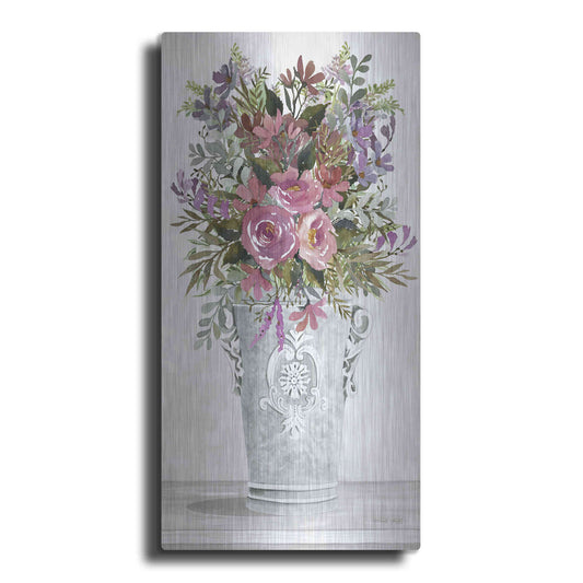 Luxe Metal Art 'Lilacs II' by Cindy Jacobs, Metal Wall Art