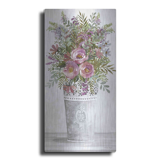 Luxe Metal Art 'Lilacs III' by Cindy Jacobs, Metal Wall Art