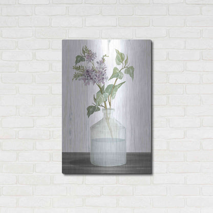 Luxe Metal Art 'Lilacs IV' by Cindy Jacobs, Metal Wall Art,24x36