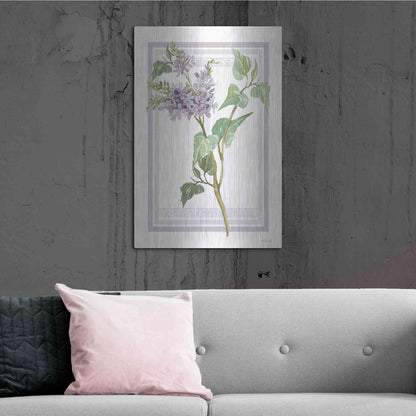 Luxe Metal Art 'Lilacs V' by Cindy Jacobs, Metal Wall Art,24x36