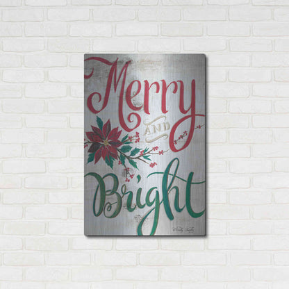 Luxe Metal Art 'Merry and Bright' by Cindy Jacobs, Metal Wall Art,24x36