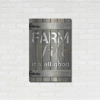 Luxe Metal Art 'Farm Life It's All Good' by Cindy Jacobs, Metal Wall Art,24x36
