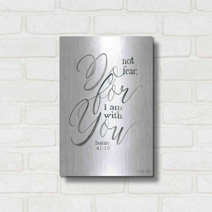 Luxe Metal Art 'Do Not Fear' by Cindy Jacobs, Metal Wall Art,12x16