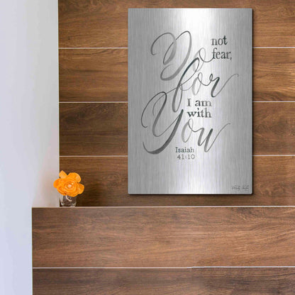 Luxe Metal Art 'Do Not Fear' by Cindy Jacobs, Metal Wall Art,12x16