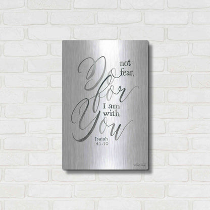 Luxe Metal Art 'Do Not Fear' by Cindy Jacobs, Metal Wall Art,16x24