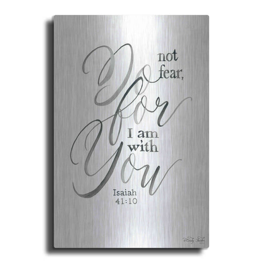 Luxe Metal Art 'Do Not Fear' by Cindy Jacobs, Metal Wall Art