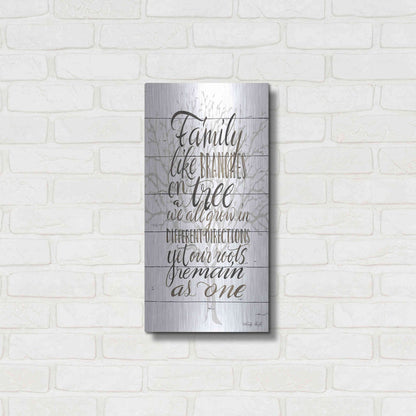 Luxe Metal Art 'Family' by Cindy Jacobs, Metal Wall Art,12x24