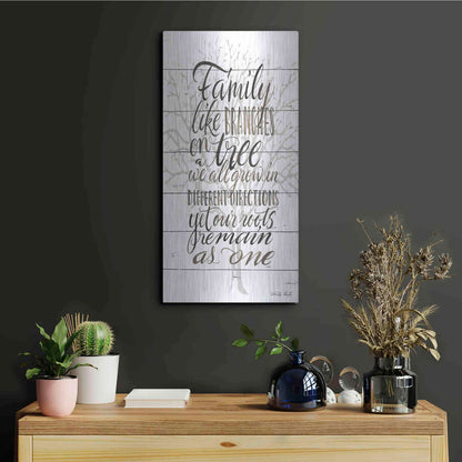 Luxe Metal Art 'Family' by Cindy Jacobs, Metal Wall Art,12x24