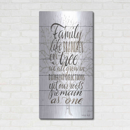 Luxe Metal Art 'Family' by Cindy Jacobs, Metal Wall Art,24x48