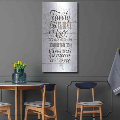 Luxe Metal Art 'Family' by Cindy Jacobs, Metal Wall Art,24x48