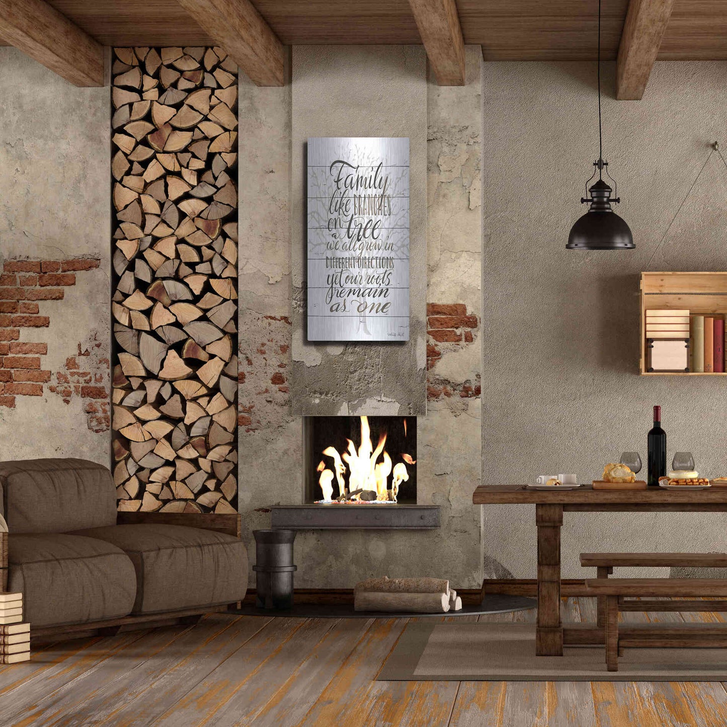 Luxe Metal Art 'Family' by Cindy Jacobs, Metal Wall Art,24x48