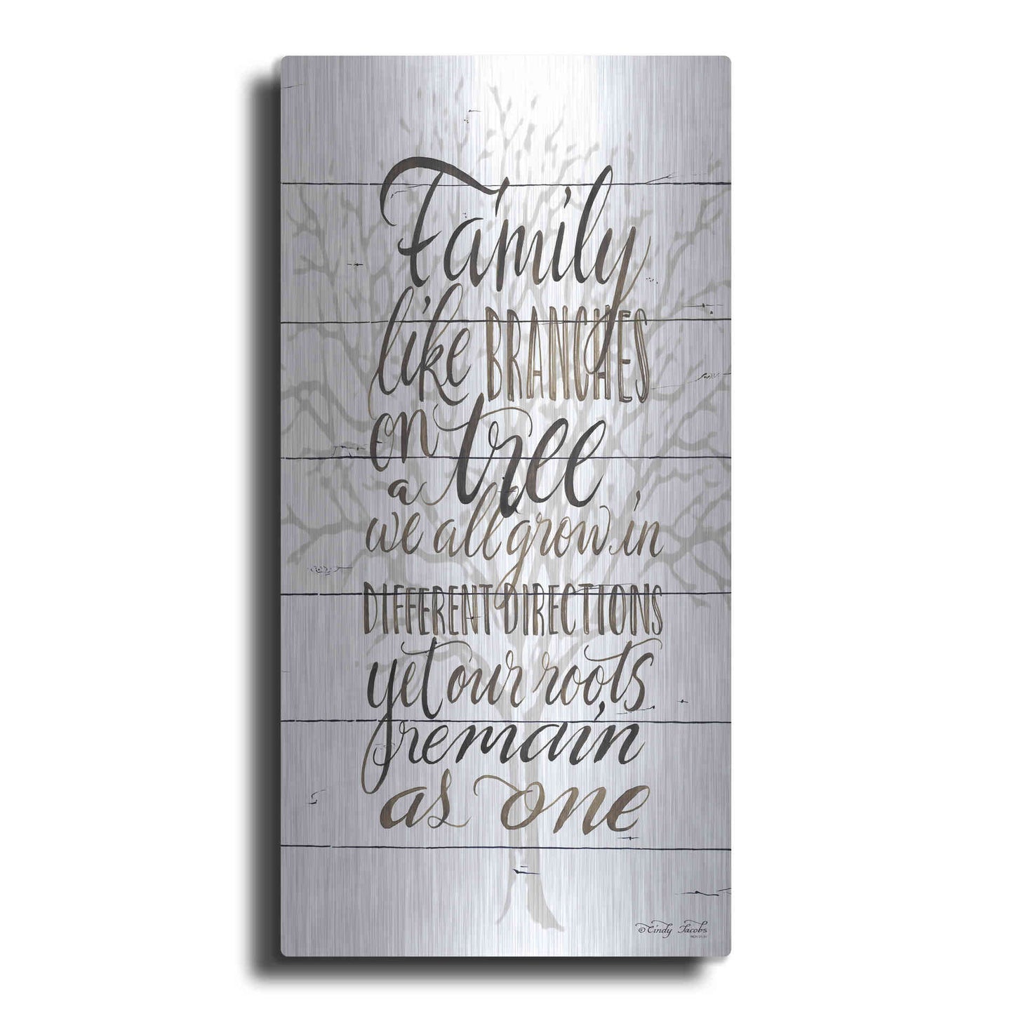 Luxe Metal Art 'Family' by Cindy Jacobs, Metal Wall Art