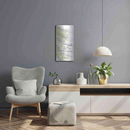 Luxe Metal Art 'Rest Your Mind' by Cindy Jacobs, Metal Wall Art,12x24