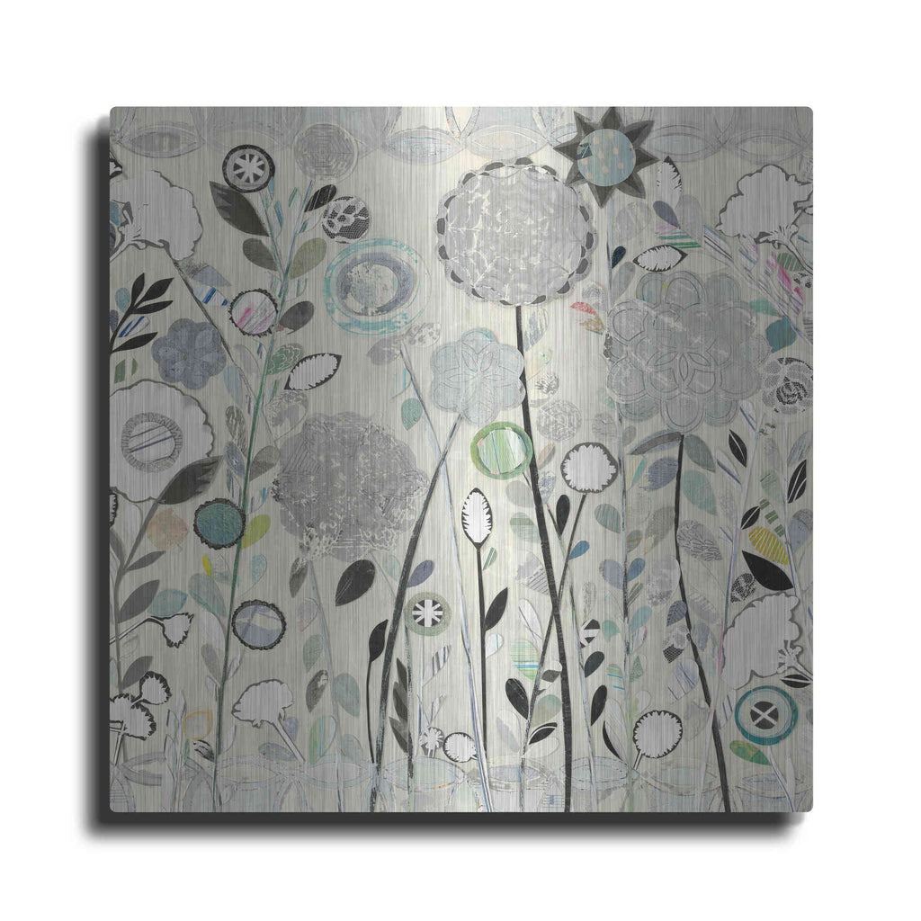 Luxe Metal Art 'Interlocking Shadows Sq' by Candra Boggs, Metal Wall Art