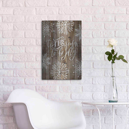Luxe Metal Art 'Tis the Season Snowflakes' by Cindy Jacobs, Metal Wall Art,16x24