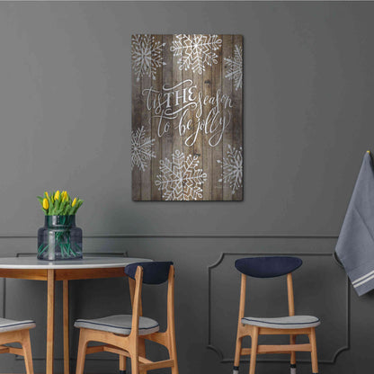 Luxe Metal Art 'Tis the Season Snowflakes' by Cindy Jacobs, Metal Wall Art,24x36