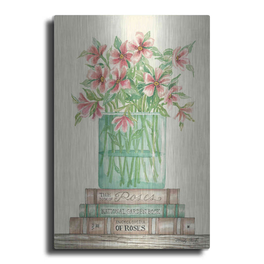 Luxe Metal Art 'Book Bouquet I' by Cindy Jacobs, Metal Wall Art