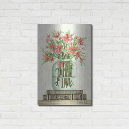 Luxe Metal Art 'Book Bouquet II' by Cindy Jacobs, Metal Wall Art,24x36