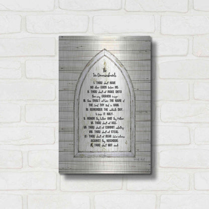 Luxe Metal Art 'Ten Commandments' by Cindy Jacobs, Metal Wall Art,12x16