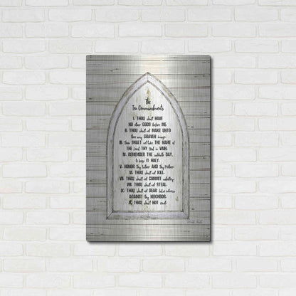 Luxe Metal Art 'Ten Commandments' by Cindy Jacobs, Metal Wall Art,24x36