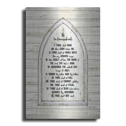 Luxe Metal Art 'Ten Commandments' by Cindy Jacobs, Metal Wall Art