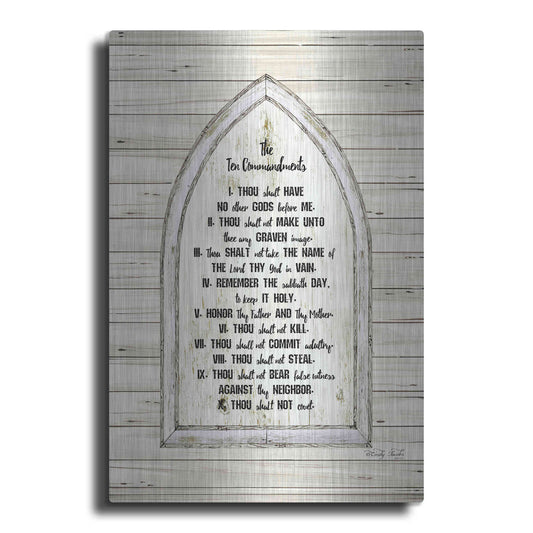 Luxe Metal Art 'Ten Commandments' by Cindy Jacobs, Metal Wall Art