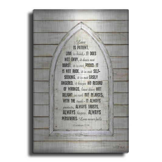 Luxe Metal Art 'Love is Patient Verse Arch' by Cindy Jacobs, Metal Wall Art