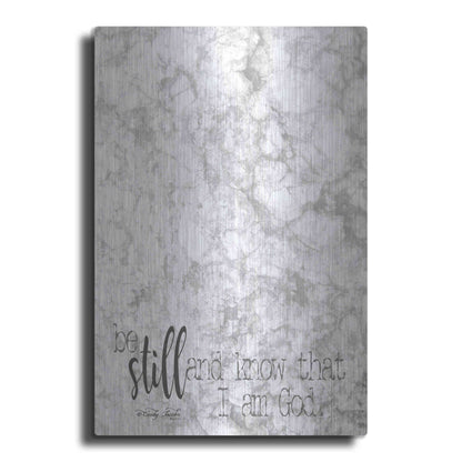 Luxe Metal Art 'Be Still' by Cindy Jacobs, Metal Wall Art