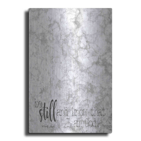 Luxe Metal Art 'Be Still' by Cindy Jacobs, Metal Wall Art