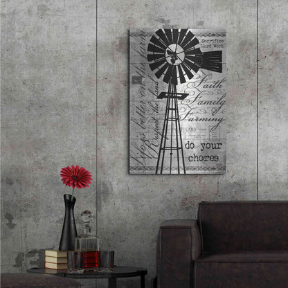 Luxe Metal Art 'Do Your Chores Windmill' by Cindy Jacobs, Metal Wall Art,24x36