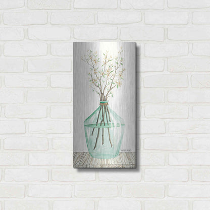 Luxe Metal Art 'Spring Blooms' by Cindy Jacobs, Metal Wall Art,12x24