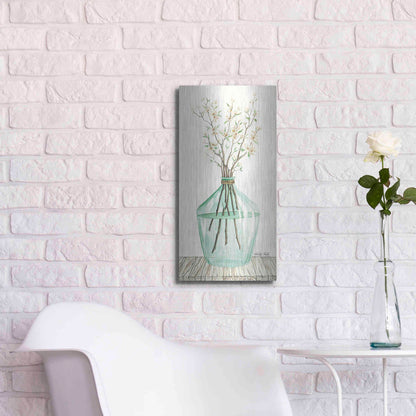 Luxe Metal Art 'Spring Blooms' by Cindy Jacobs, Metal Wall Art,12x24