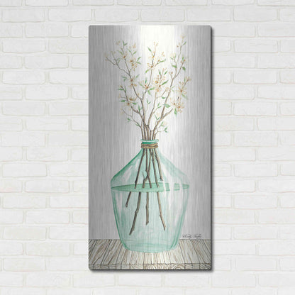 Luxe Metal Art 'Spring Blooms' by Cindy Jacobs, Metal Wall Art,24x48