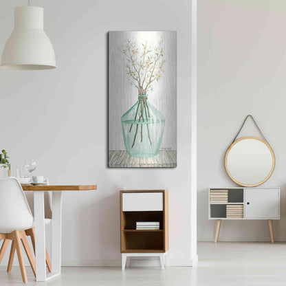 Luxe Metal Art 'Spring Blooms' by Cindy Jacobs, Metal Wall Art,24x48