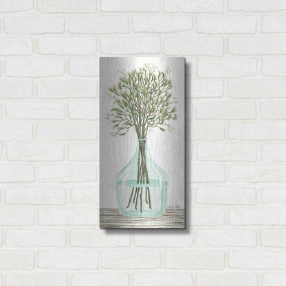 Luxe Metal Art 'Summer Blooms' by Cindy Jacobs, Metal Wall Art,12x24