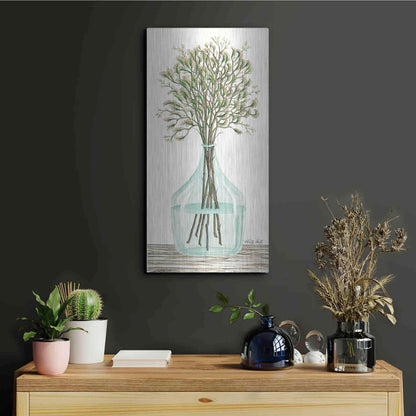 Luxe Metal Art 'Summer Blooms' by Cindy Jacobs, Metal Wall Art,12x24