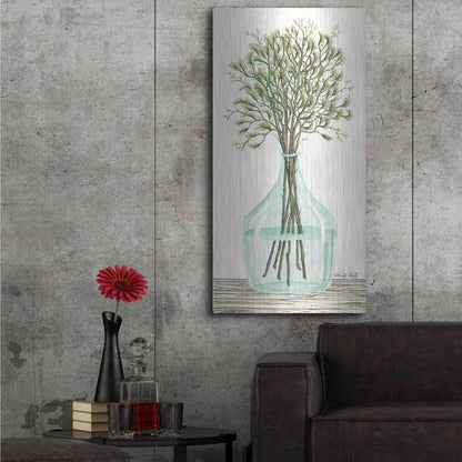 Luxe Metal Art 'Summer Blooms' by Cindy Jacobs, Metal Wall Art,24x48