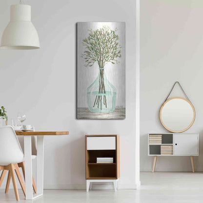Luxe Metal Art 'Summer Blooms' by Cindy Jacobs, Metal Wall Art,24x48