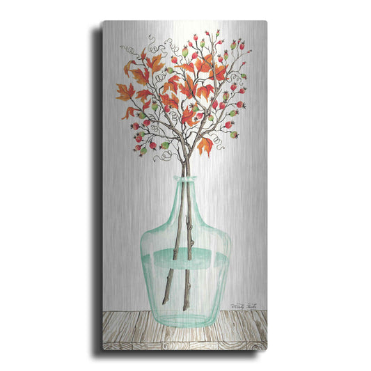 Luxe Metal Art 'Fall Blooms' by Cindy Jacobs, Metal Wall Art