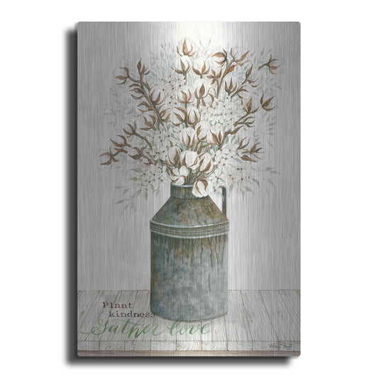 Luxe Metal Art 'Gather Love Cotton Bouquet' by Cindy Jacobs, Metal Wall Art