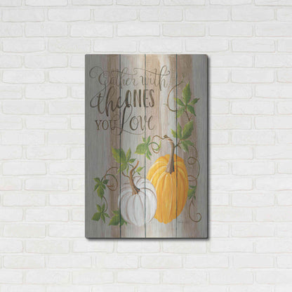 Luxe Metal Art 'Gather Pumpkins' by Cindy Jacobs, Metal Wall Art,24x36