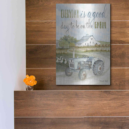 Luxe Metal Art 'Good Day' by Cindy Jacobs, Metal Wall Art,12x16