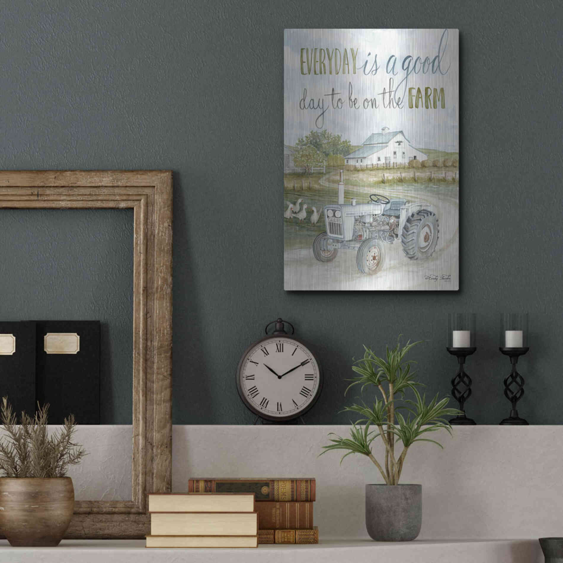 Luxe Metal Art 'Good Day' by Cindy Jacobs, Metal Wall Art,12x16