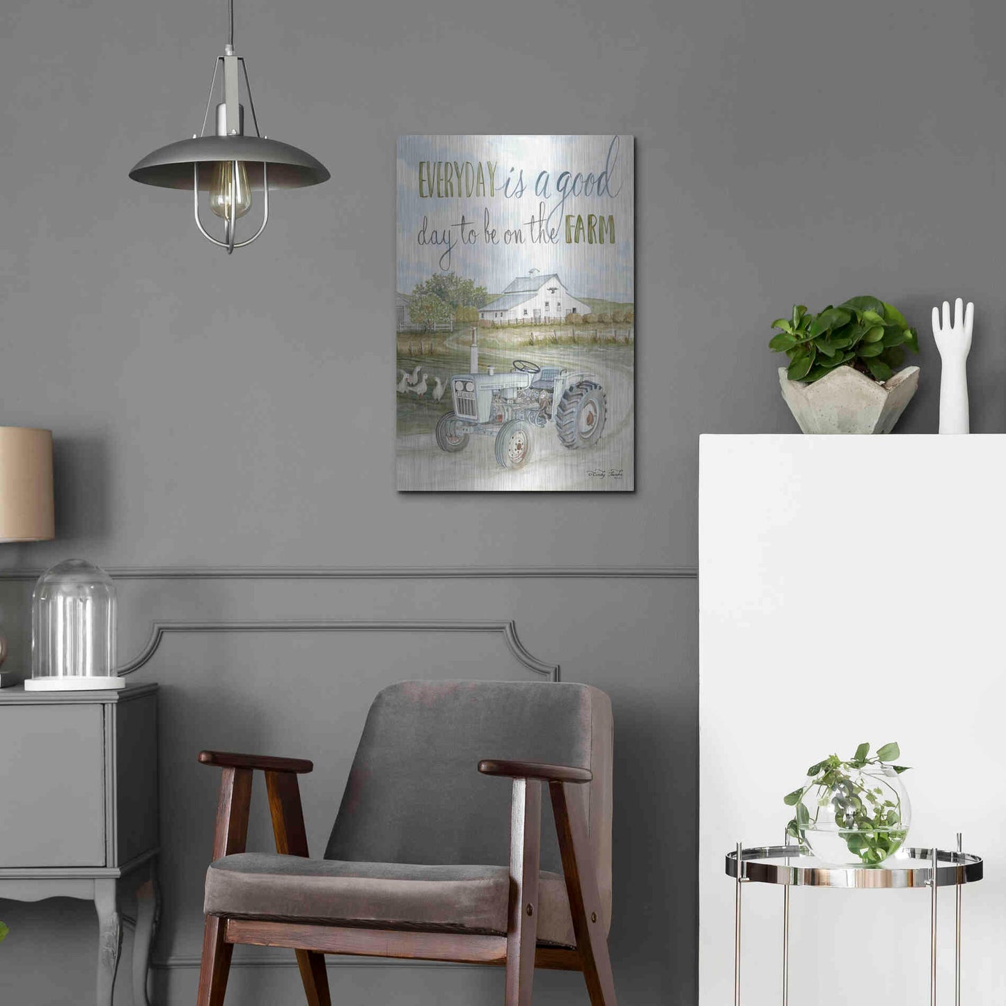 Luxe Metal Art 'Good Day' by Cindy Jacobs, Metal Wall Art,16x24