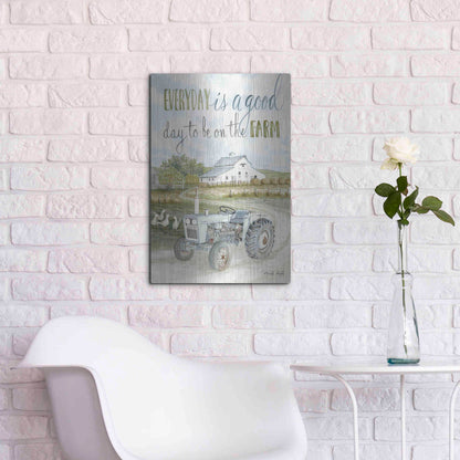 Luxe Metal Art 'Good Day' by Cindy Jacobs, Metal Wall Art,16x24