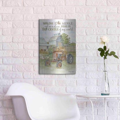 Luxe Metal Art 'Center of My World' by Cindy Jacobs, Metal Wall Art,16x24