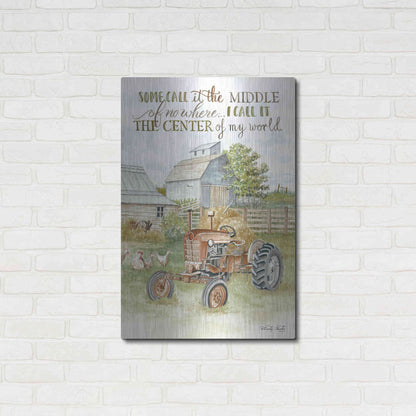 Luxe Metal Art 'Center of My World' by Cindy Jacobs, Metal Wall Art,24x36