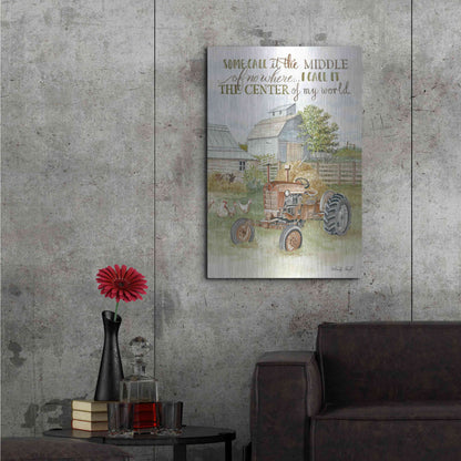 Luxe Metal Art 'Center of My World' by Cindy Jacobs, Metal Wall Art,24x36