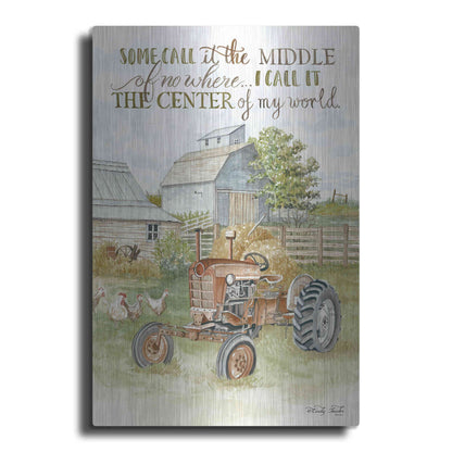 Luxe Metal Art 'Center of My World' by Cindy Jacobs, Metal Wall Art